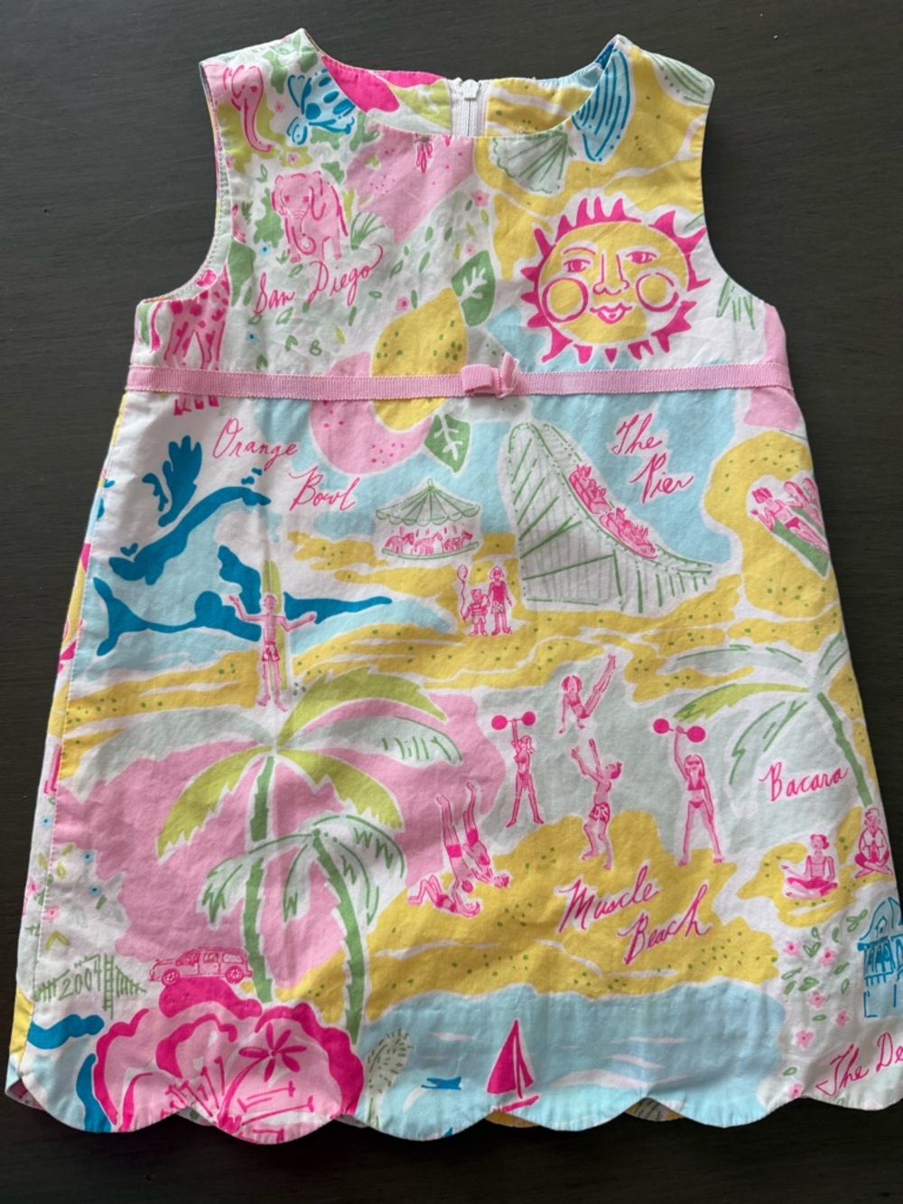 Lilly Pulitzer Toddler Dress Colorful Beach Print